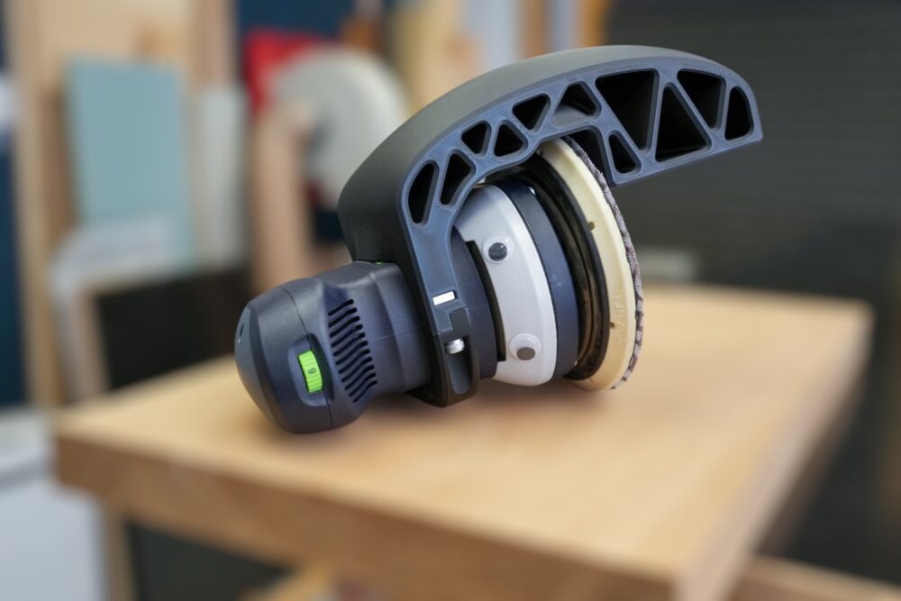 Prowadnica krawędziowa 90° do szlifierki Festool ETS 150 EQ.
