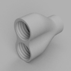 Rozdzielacz do węży odkurzacza – 40 mm z gwintem