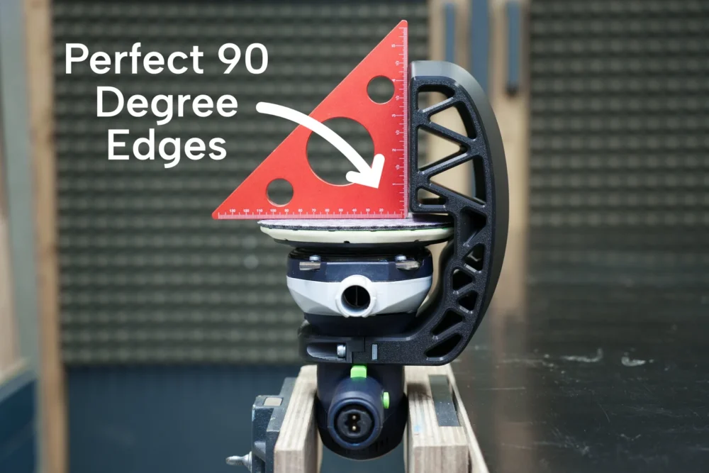 Prowadnica krawędziowa 90° do szlifierki Festool ETS 150 EQ.