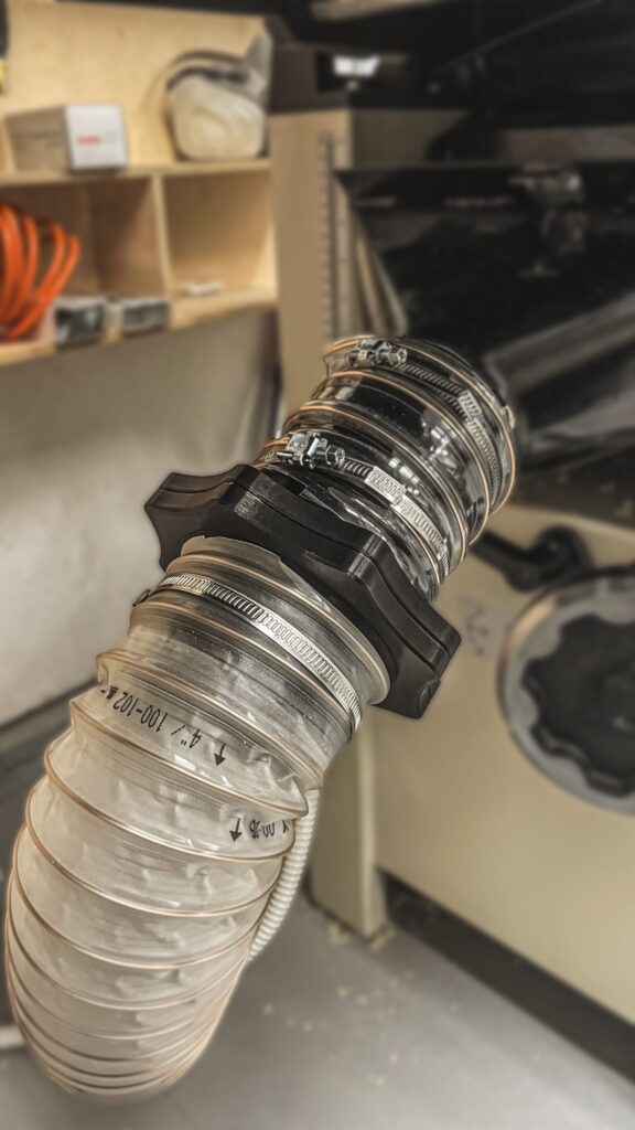 Img 1763 Magnetyczne złącza do odciągu trocin i wiórów. Magdust. Magport.