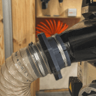 Magnetyczne złącze do odciągu trocin i wiórów