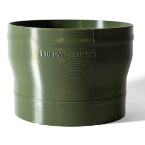 Adapter redukcja 110 rura kanalizacyjna do 120mm spiro