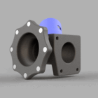 Magnetyczne szybkozłącze. Port Przeciwpyłowy do Makita LS1219 / LS1019