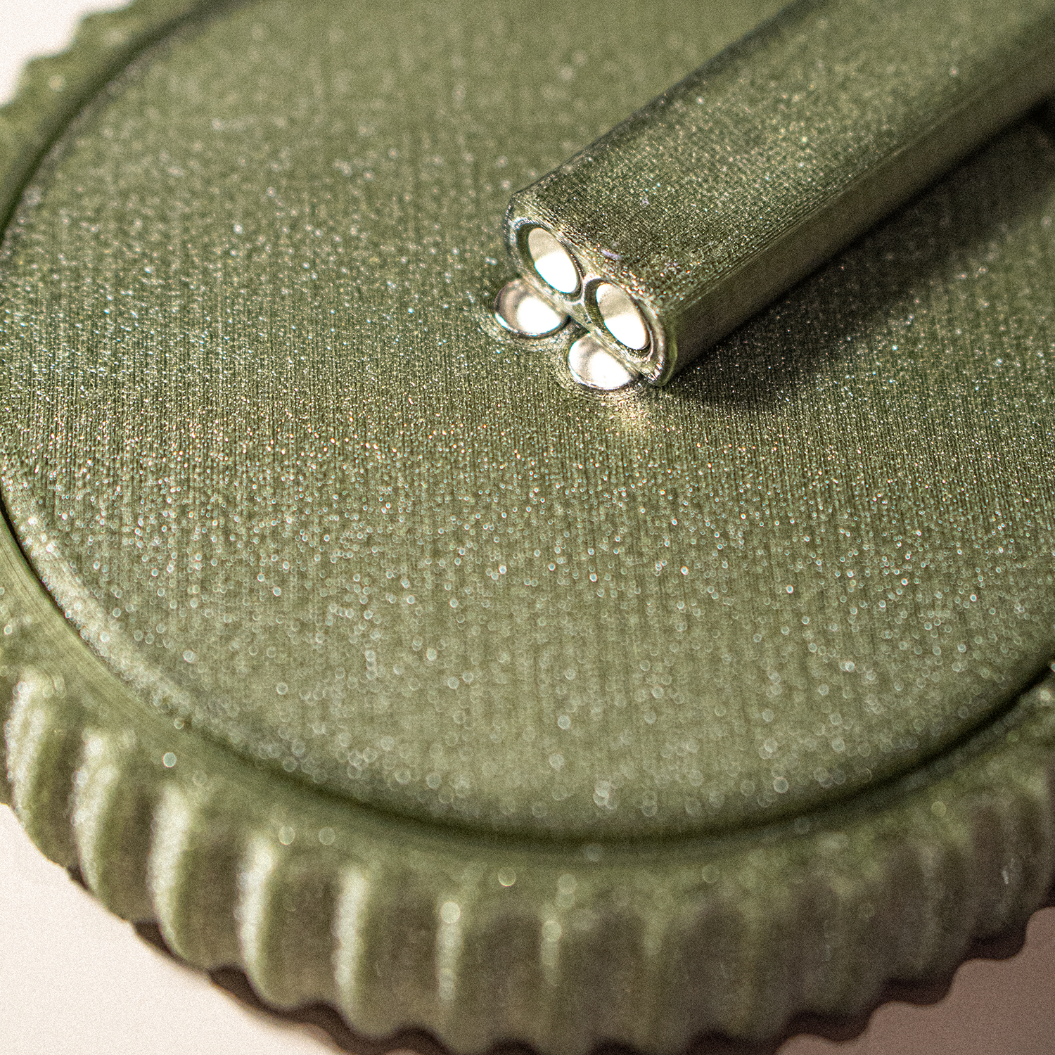 olive Sparkle Spinner Składany 3