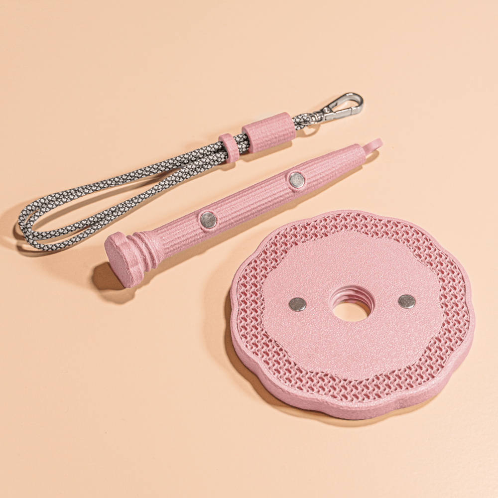 Przenośny uchwyt na włóczkę - Pastel Pink